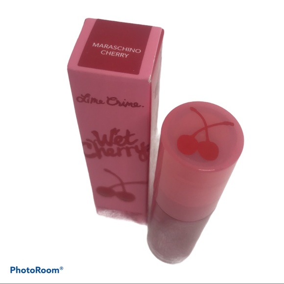 Lime Crime Wet Cherry Gloss MARASCHINO CHERRY new - Picture 4 of 8